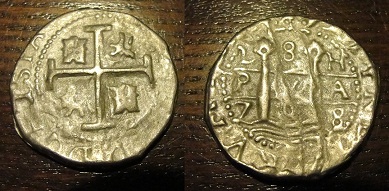 Onza-1709-?-With-Arms-Of-Leon-And-Castile---L-8-H-Top-Row
